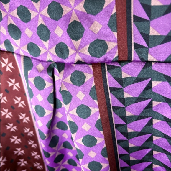 House of Harlow 1960 mixed prints Long Sleeve Crop Blouse - Picture 6 of 7